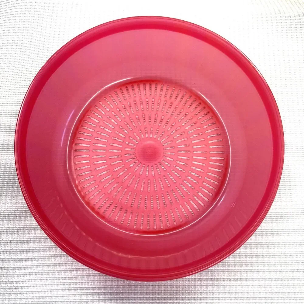 Vintage Tupperware CrystalWave 6-1/4 Cup Vent Seal Microwave Veggie 3 Pc Steamer